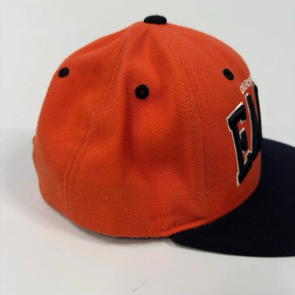 Vintage Carson Newman‎ Eagles Trucker Hat Mens Snapback Adjustable Orange